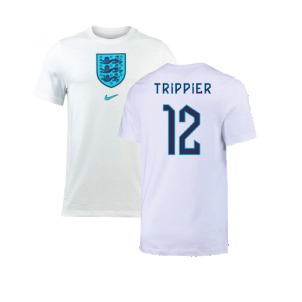 (M) 2022-2023 England Crest Tee (White) (Trippier 12)