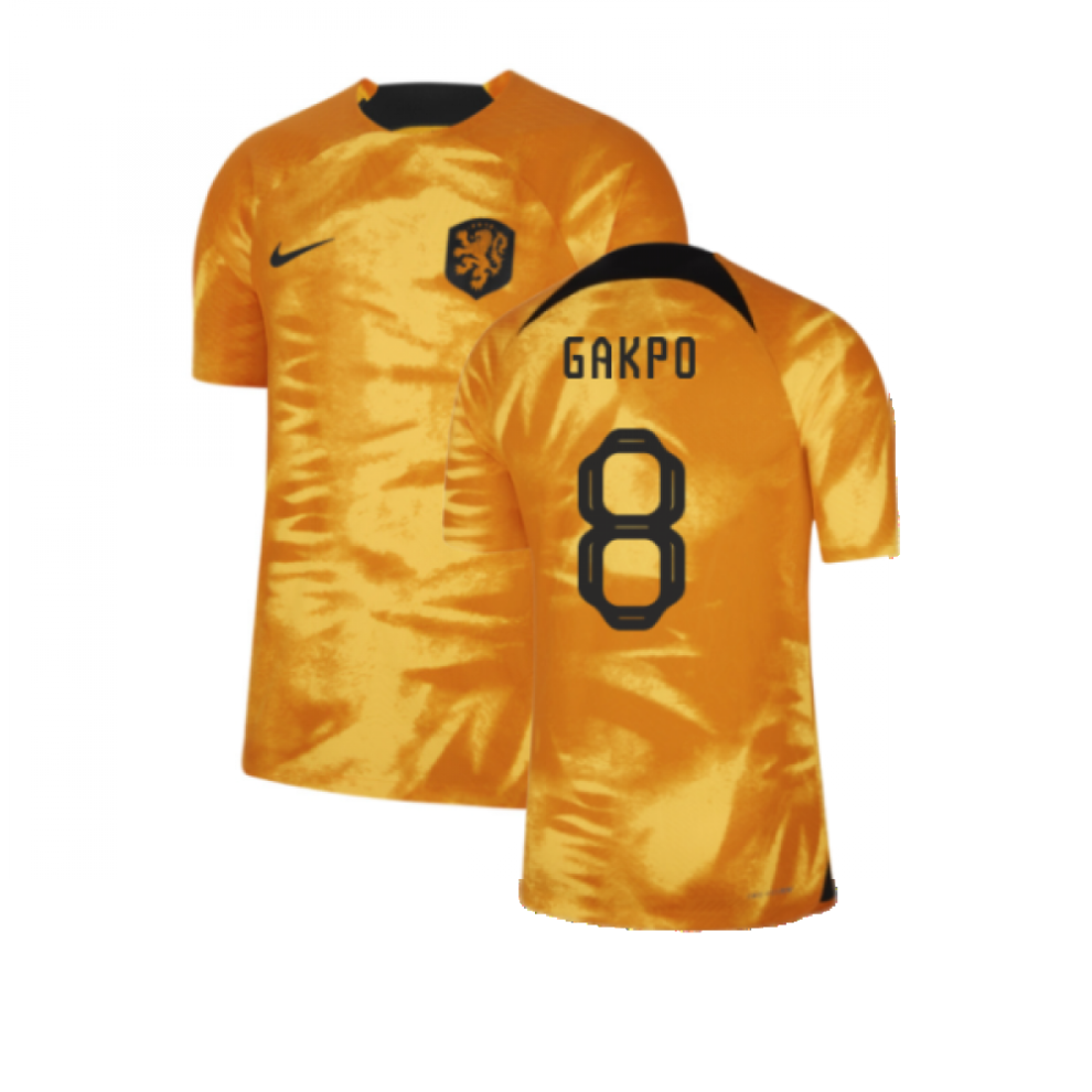 (L) 2022-2023 Holland Home Dri-Fit ADV Match Shirt (Gakpo 8)