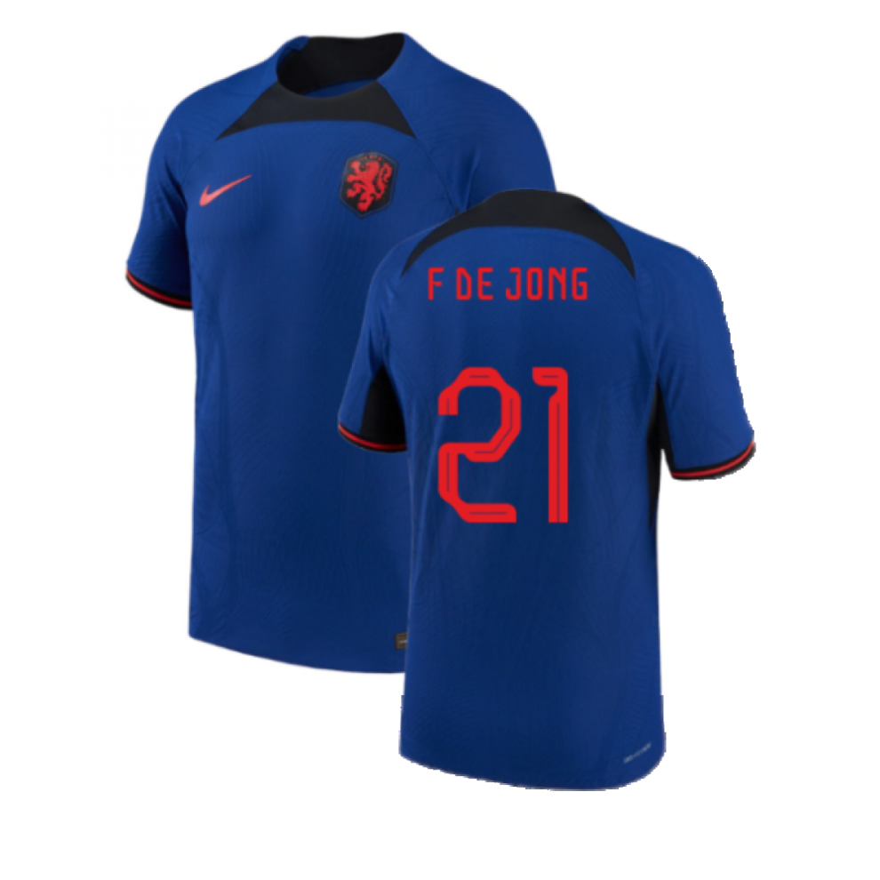 (XXL) 2022-2023 Holland Away Vapor Shirt (F De Jong 21)