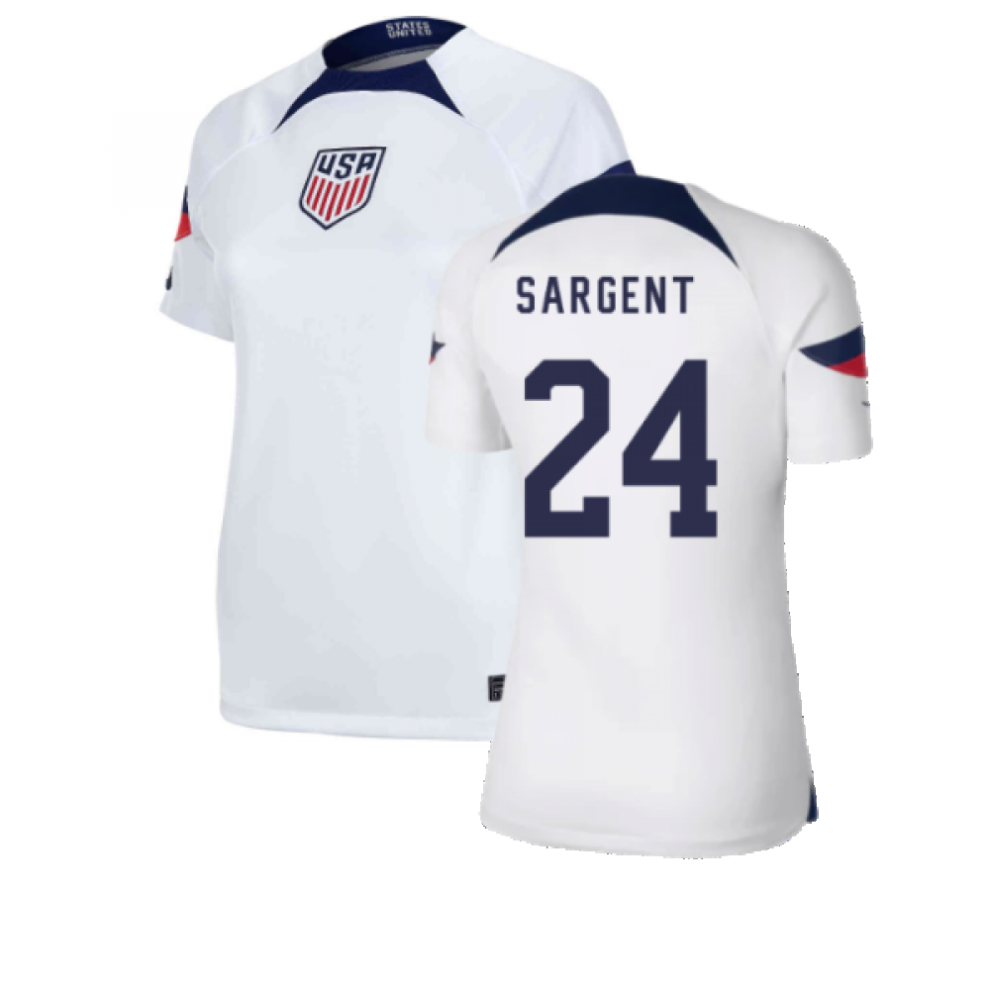 (XS) 2022-2023 USA Home Shirt (Ladies) (SARGENT 24)