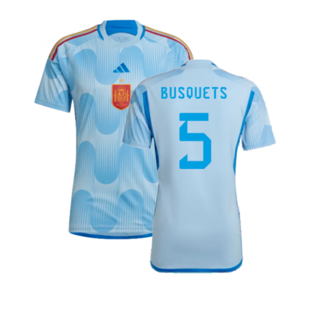 (M) 2022-2023 Spain Away Shirt (Busquets 5)