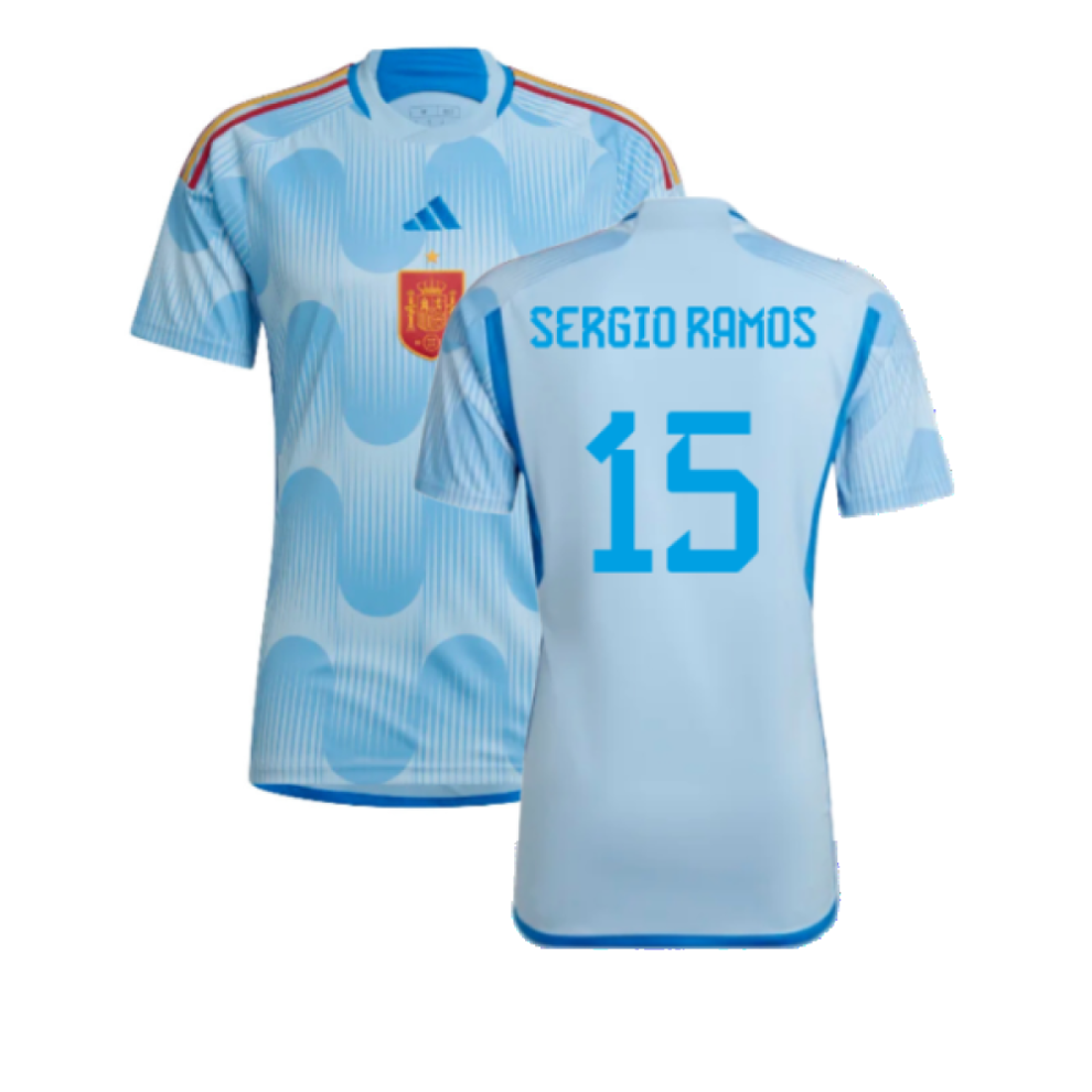 (XXL) 2022-2023 Spain Away Shirt (Sergio Ramos 15)