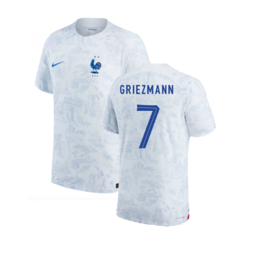 Nike (Xxl) 2022-2023 France Match Adv Dri-Fit Away Shirt (Griezmann 7)