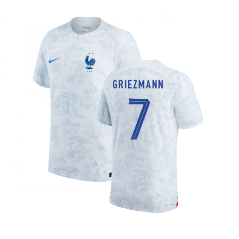 (XXL) 2022-2023 France Match ADV Dri-Fit Away Shirt (Griezmann 7)