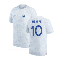 (XXL) 2022-2023 France Match ADV Dri-Fit Away Shirt (Mbappe 10)