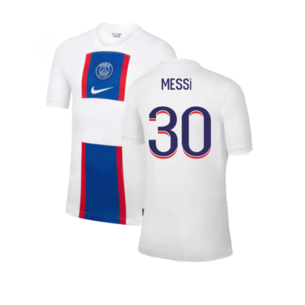 (XLB) 2022-2023 PSG Third Shirt (Kids) (MESSI 30)