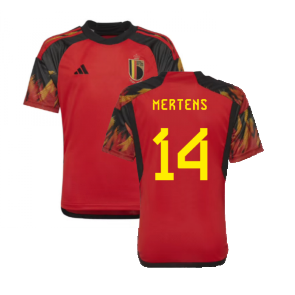 Adidas (Xlb) 2022-2023 Belgium Home Shirt (Kids) (Mertens 14)