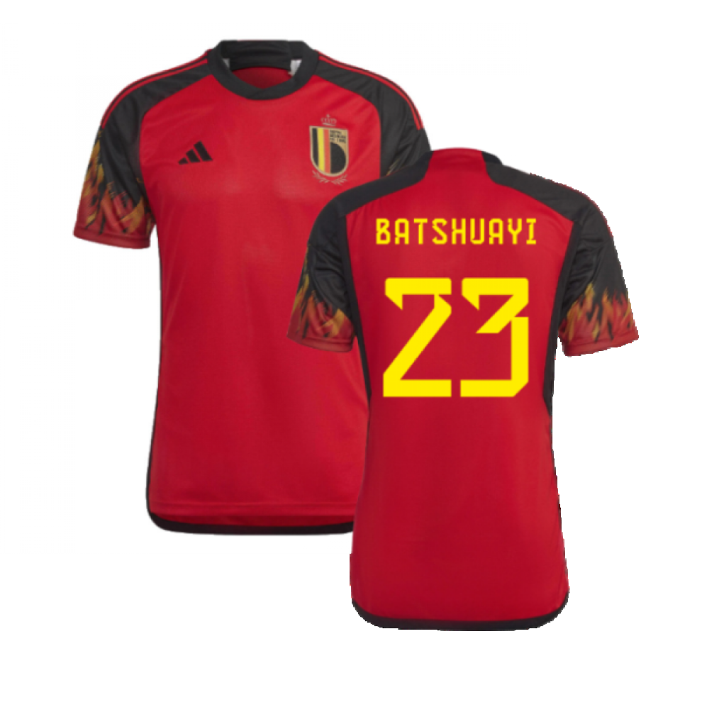 (XL) 2022-2023 Belgium Home Shirt (Batshuayi 23)