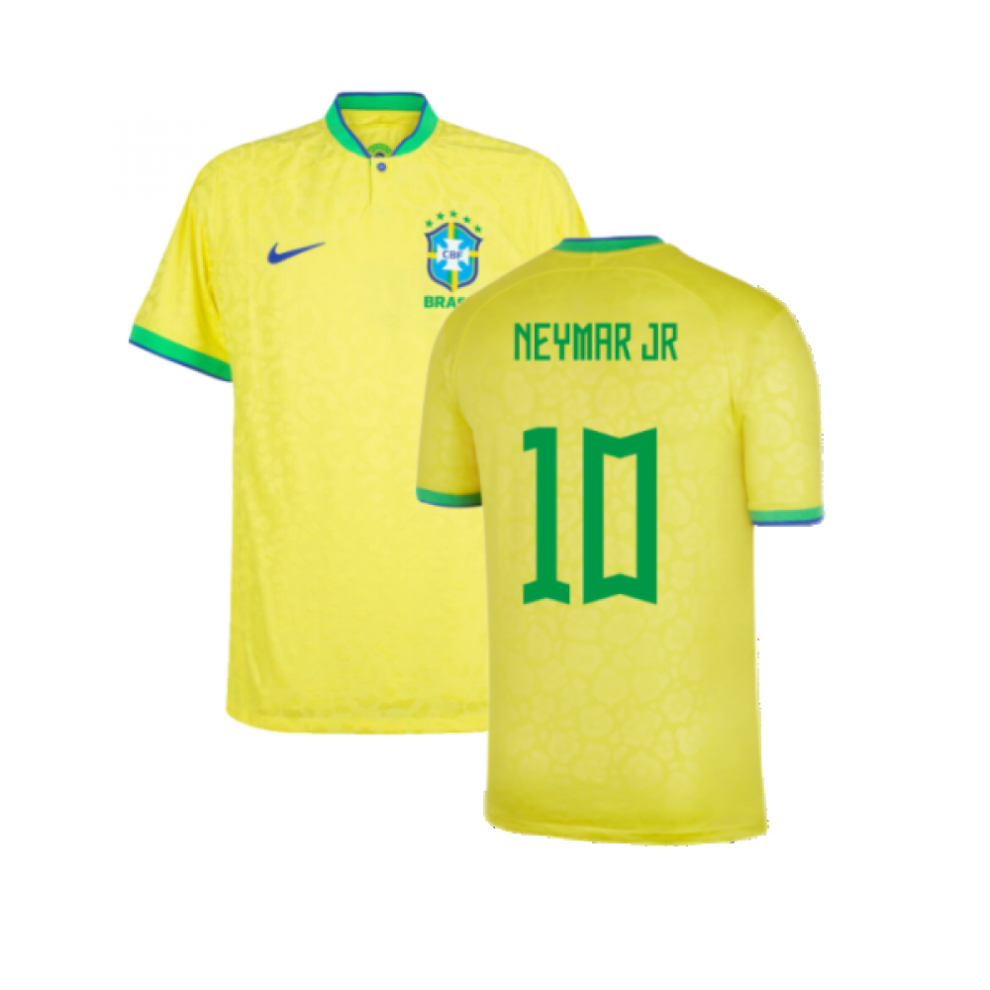 (XXL) 2022-2023 Brazil Home Vapor Shirt (Neymar JR 10)