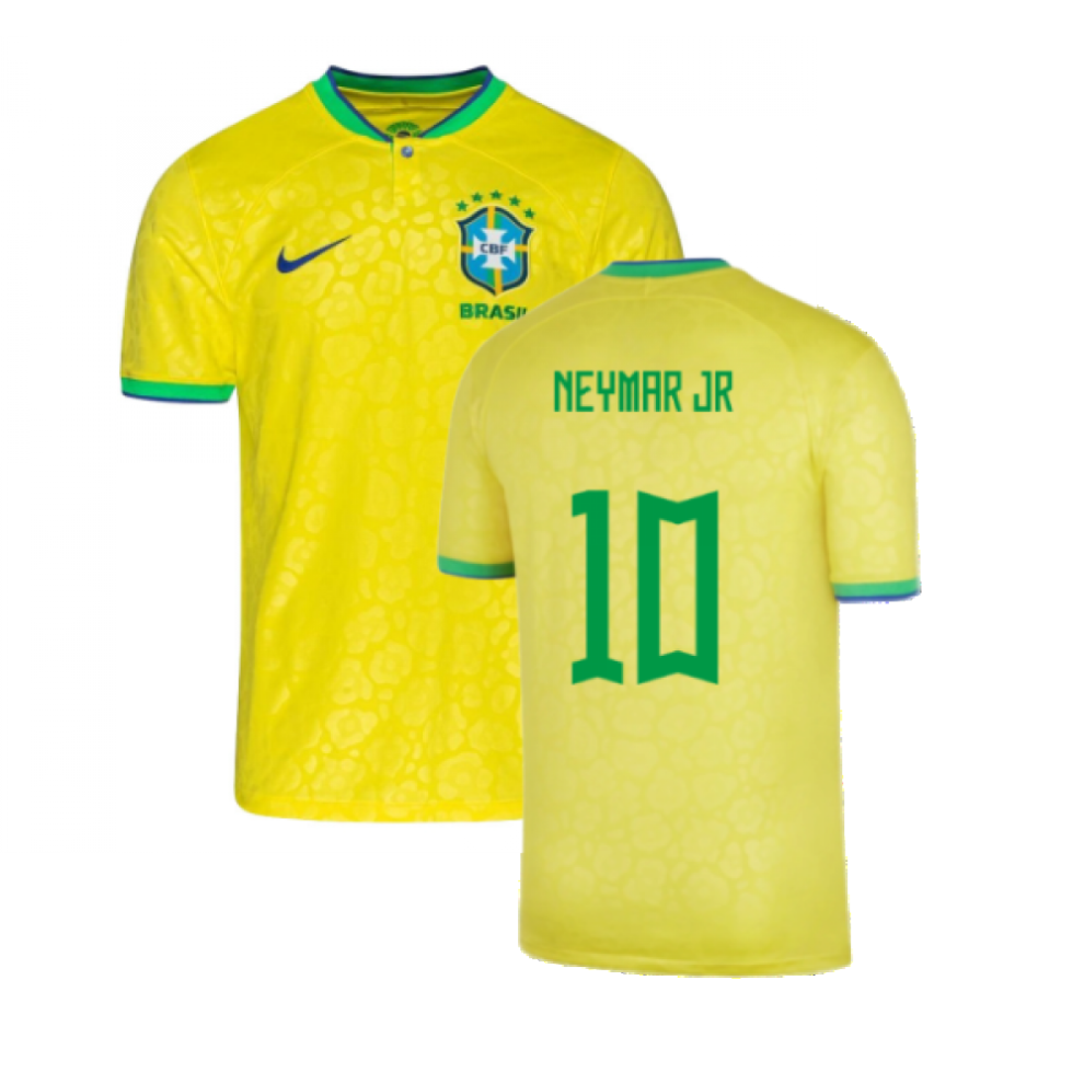 Nike (Sb) 2022-2023 Brazil Little Boys Home Shirt (Neymar Jr 10)