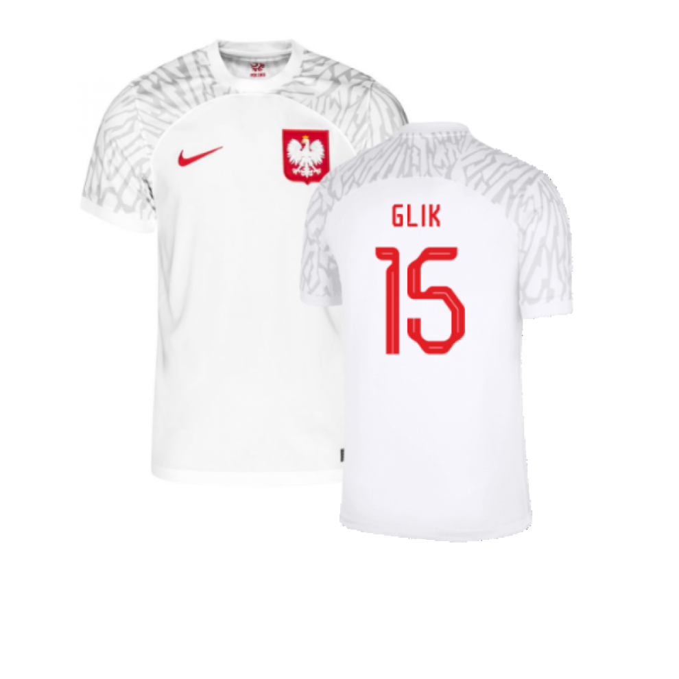 (XXL) 2022-2023 Poland Home Shirt (Glik 15)