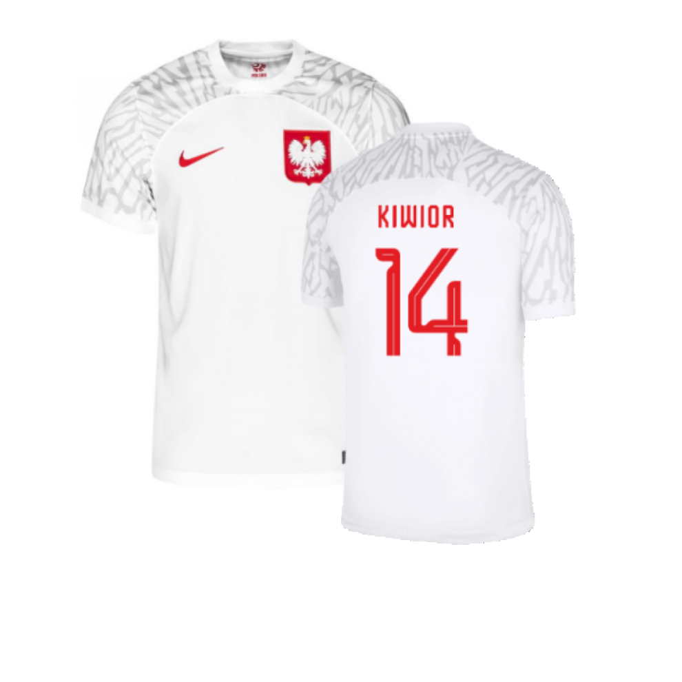 (XXL) 2022-2023 Poland Home Shirt (Kiwior 14)