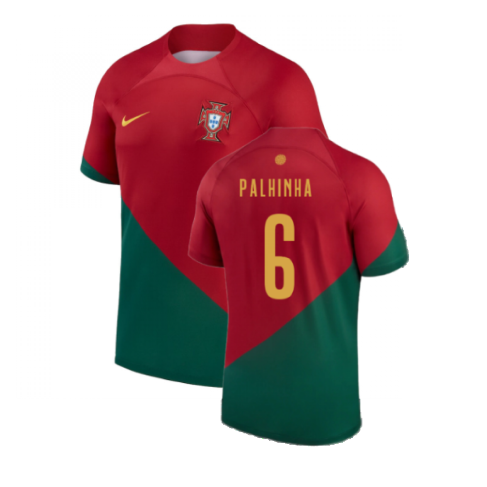 (3XL) 2022-2023 Portugal Home Shirt (Palhinha 6)