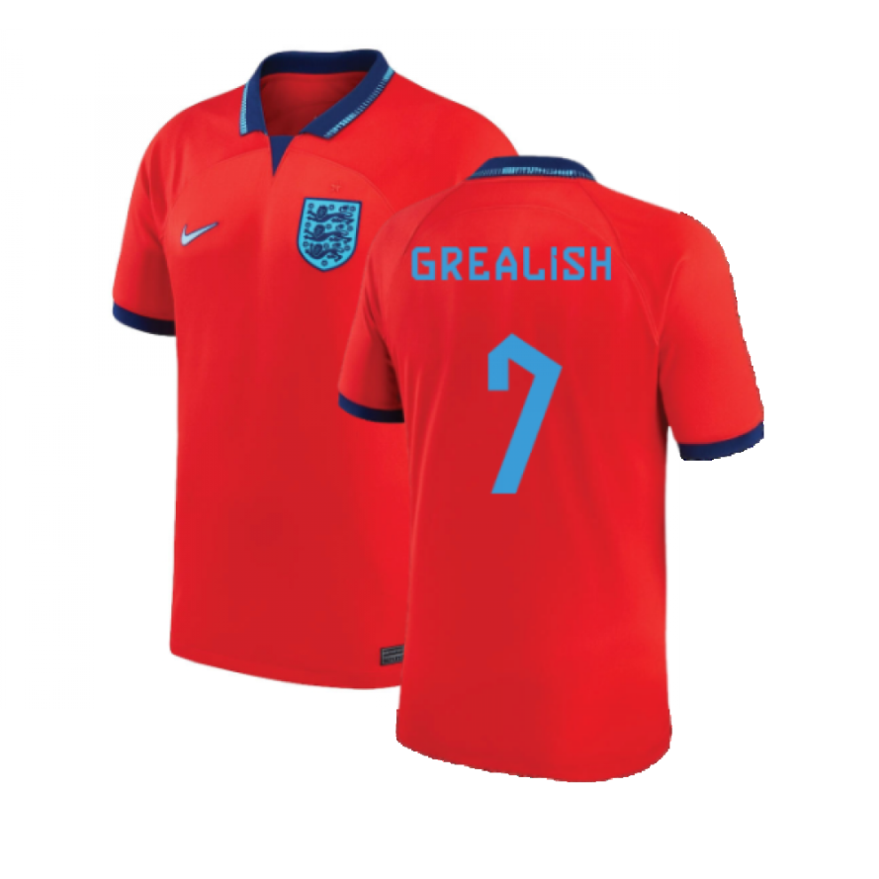 Nike (L) 2022-2023 England Away Shirt (Grealish 7)