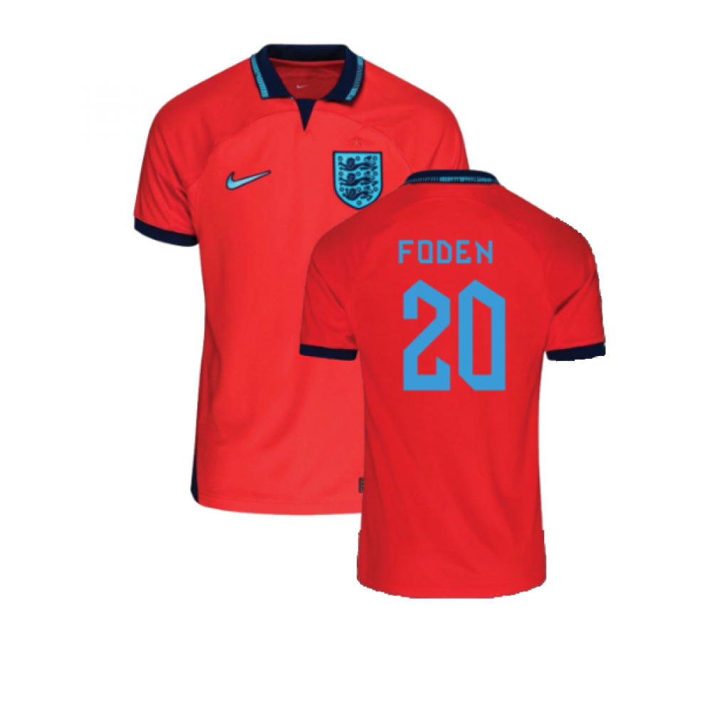 (XLB) 2022-2023 England Away Shirt (Kids) (Foden 20)