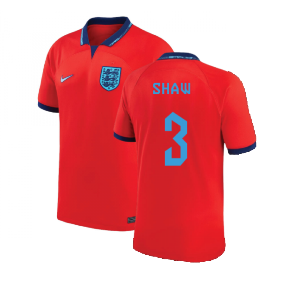 Nike (L) 2022-2023 England Away Shirt (Shaw 3)