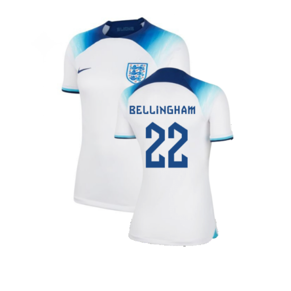 (L) 2022-2023 England Home Shirt (Ladies) (Bellingham 22)