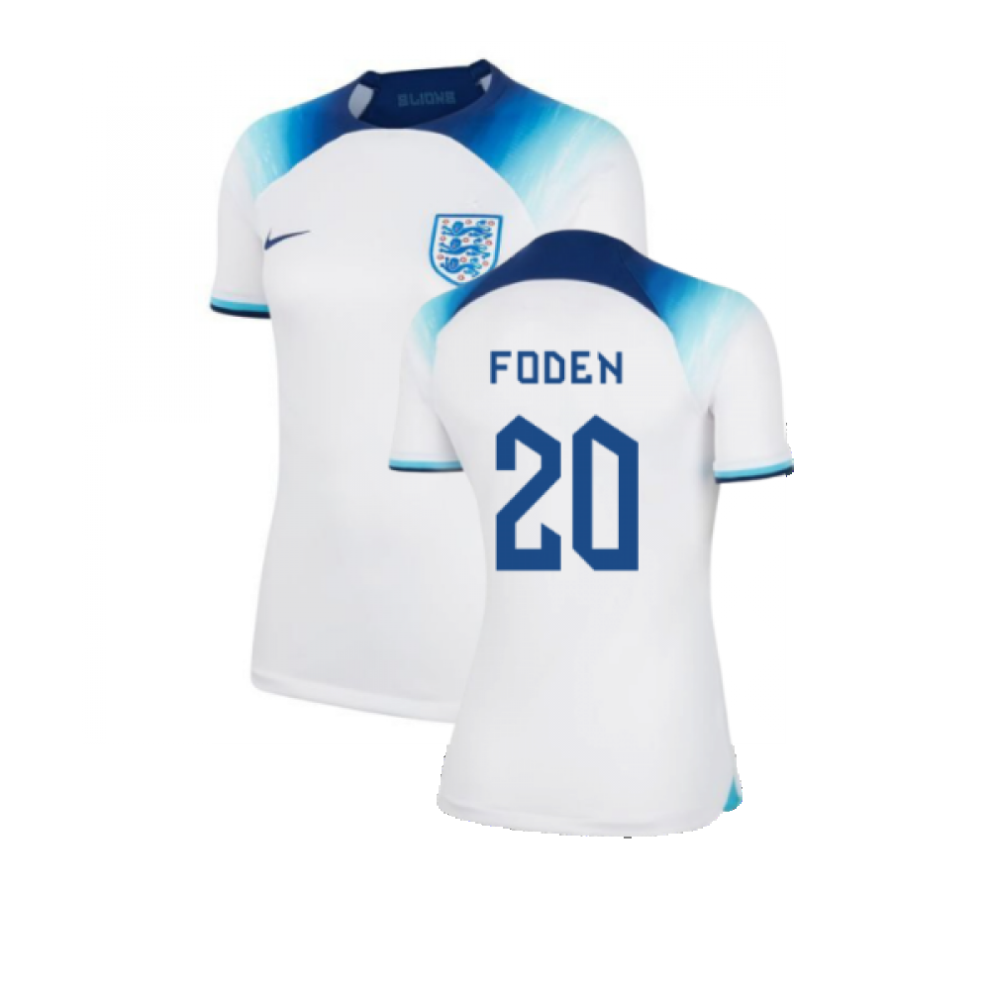 (L) 2022-2023 England Home Shirt (Ladies) (Foden 20)