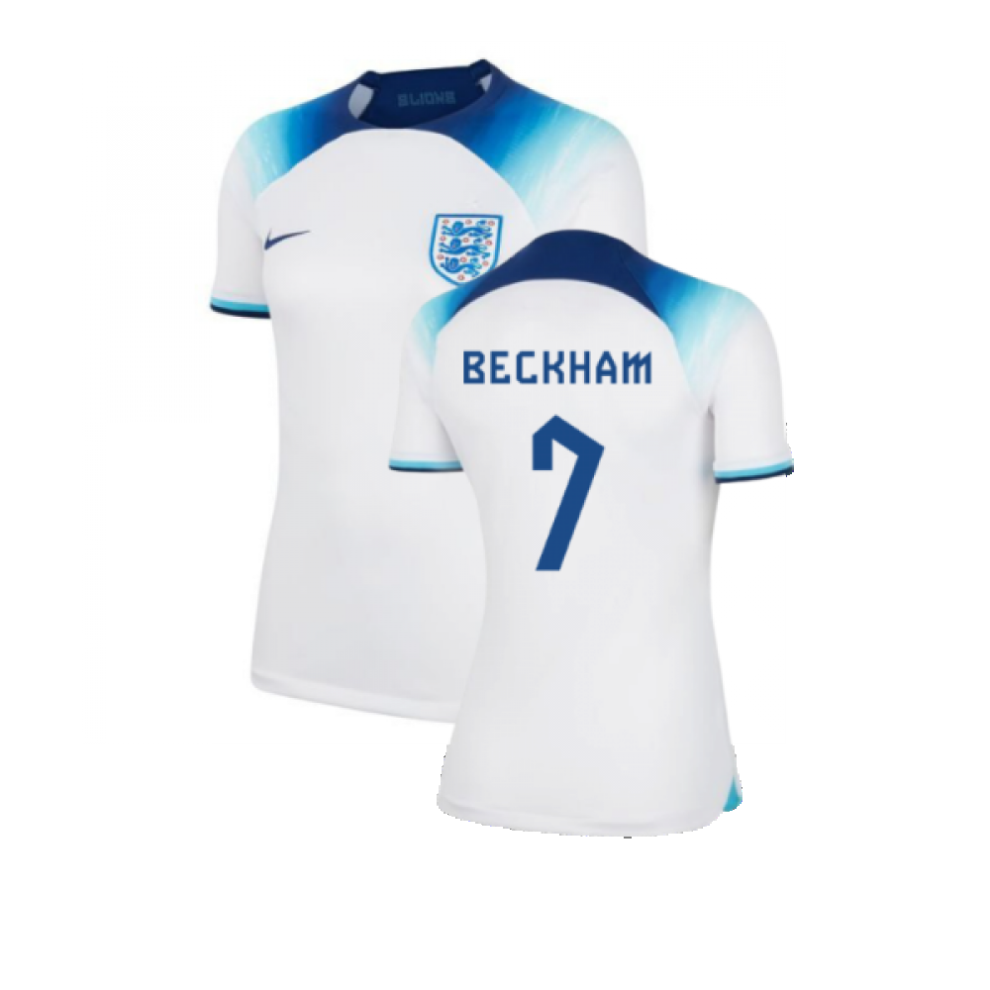 (S) 2022-2023 England Home Shirt (Ladies) (Beckham 7)