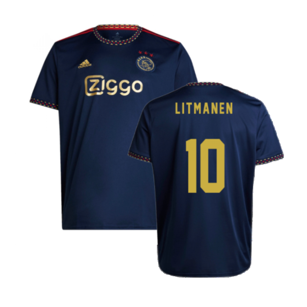 (XXL) 2022-2023 Ajax Away Shirt (LITMANEN 10)