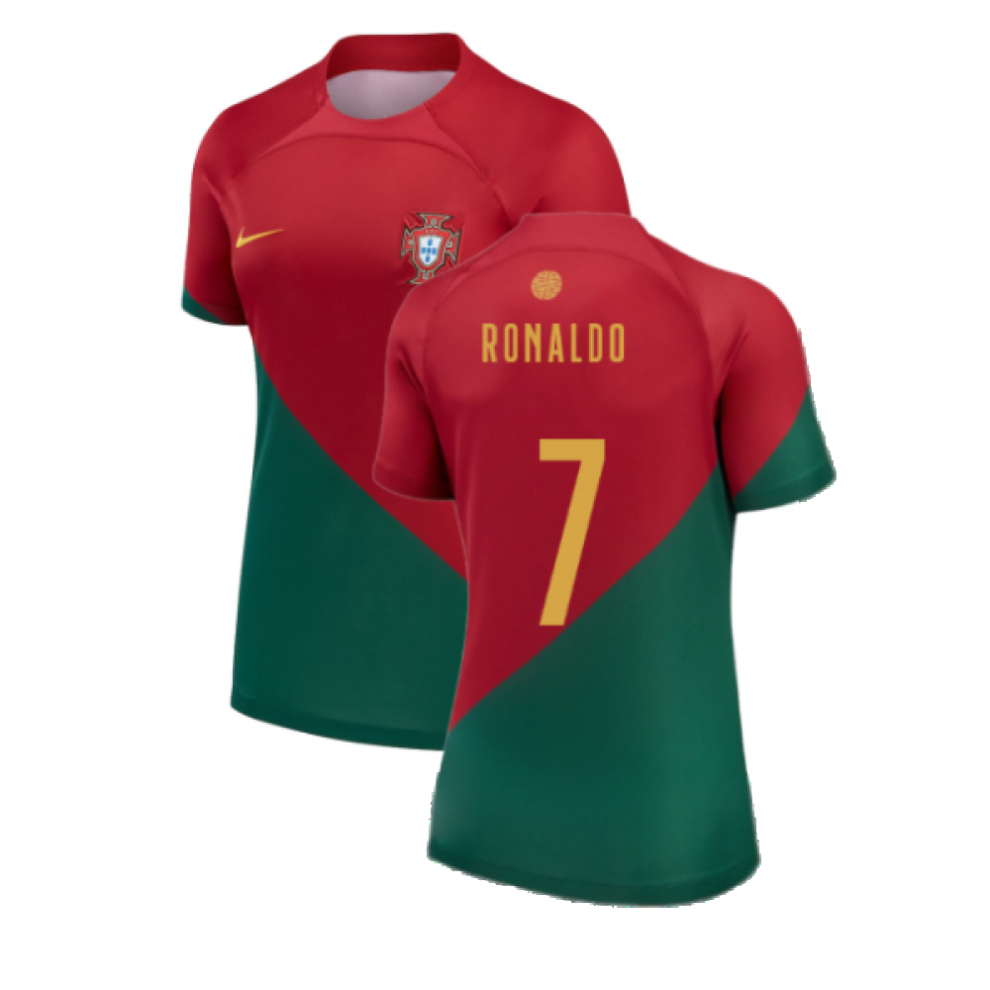 (XL) 2022-2023 Portugal Home Shirt (Ladies) (Ronaldo 7)