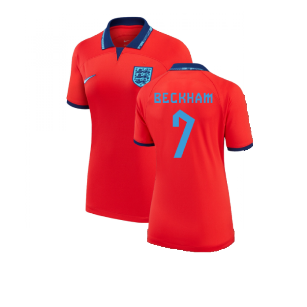 (L) 2022-2023 England Away Shirt (Ladies) (Beckham 7)