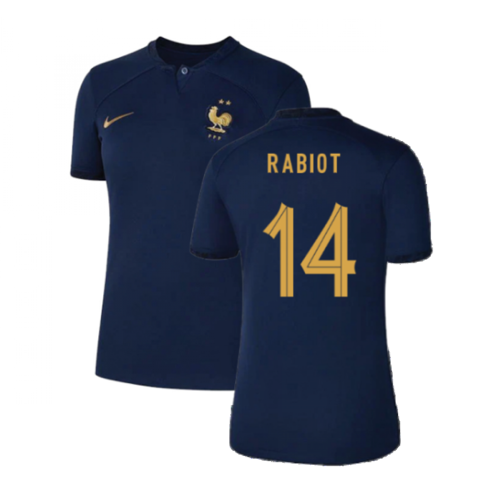 (XL) 2022-2023 France Home Shirt (Ladies) (Rabiot 14)