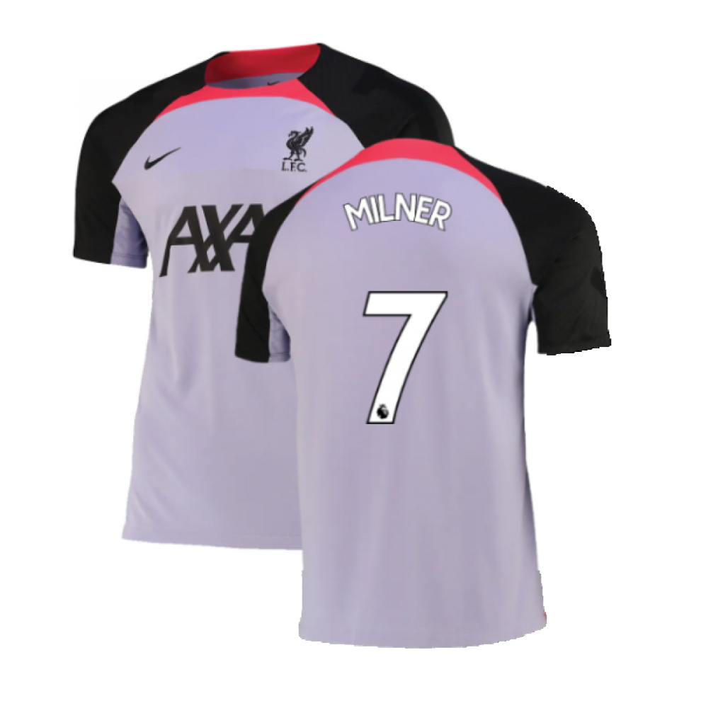 (XL) 2022-2023 Liverpool Training Shirt (Purple Dawn) (MILNER 7)