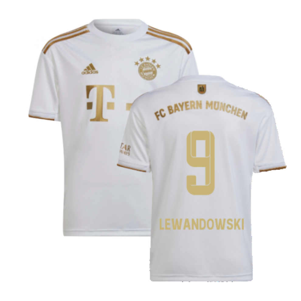 (XXL) 2022-2023 Bayern Munich Away Shirt (LEWANDOWSKI 9)