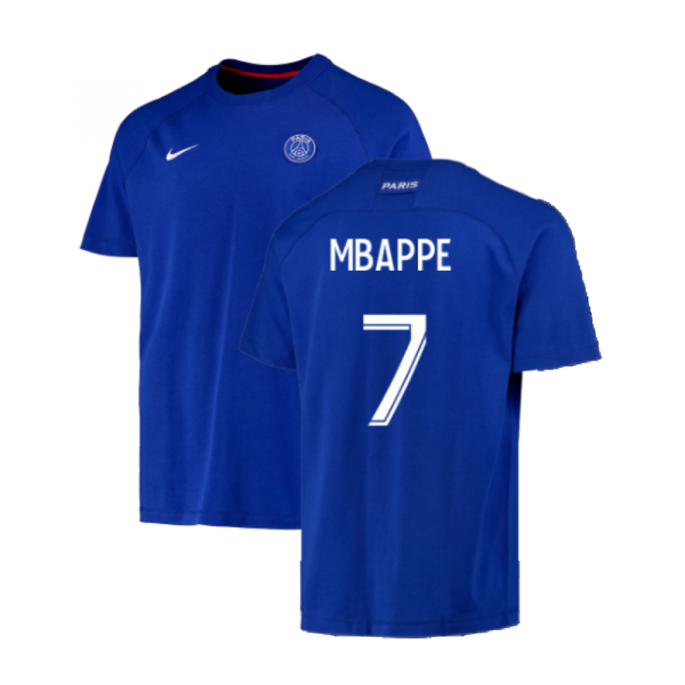 (L) 2022-2023 PSG CL Training Shirt (Blue) (MBAPPE 7)