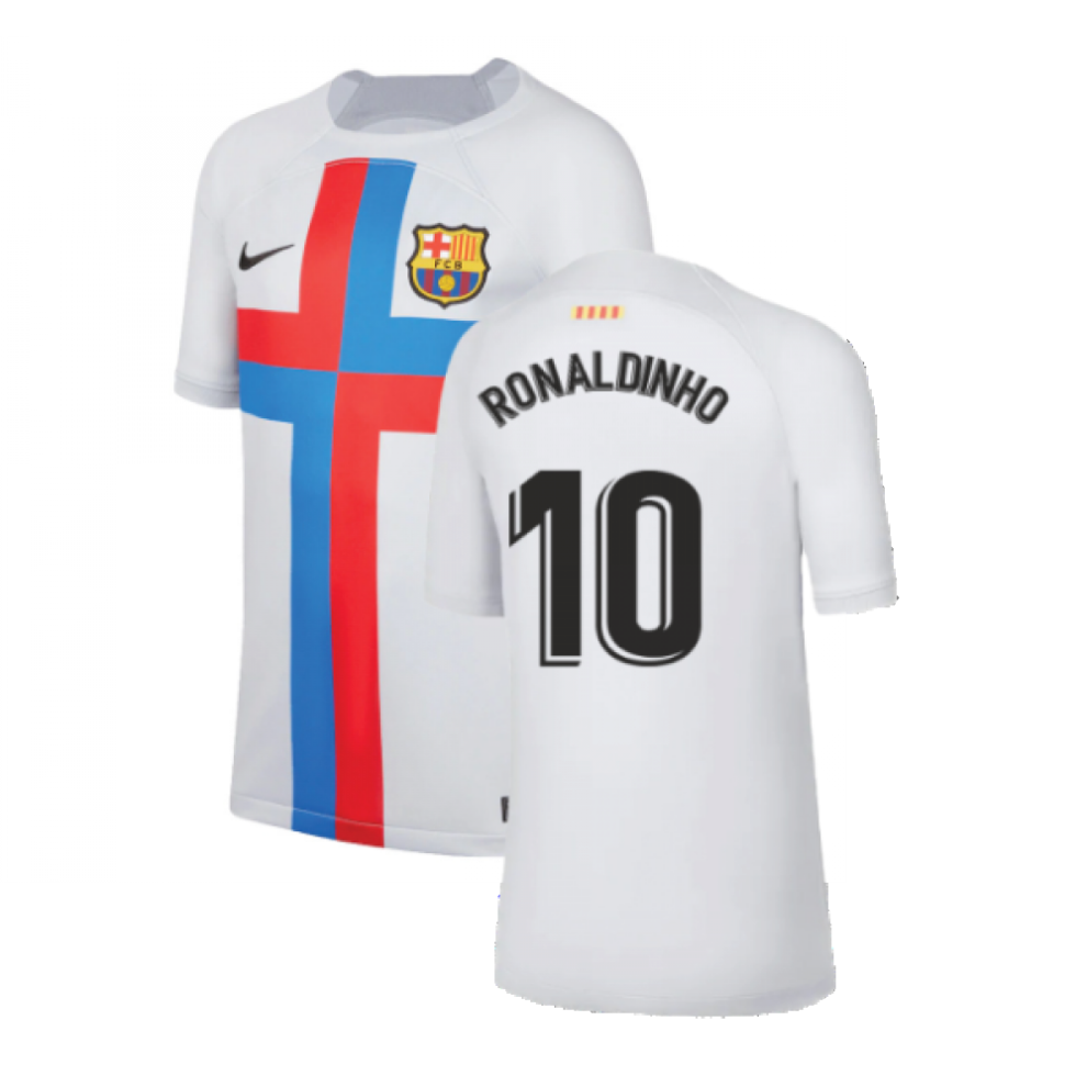 (MB) 2022-2023 Barcelona Third Shirt (Kids) (RONALDINHO 10)