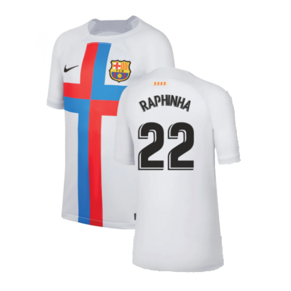 (SB) 2022-2023 Barcelona Third Shirt (Kids) (RAPHINHA 22)