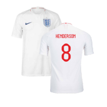 (S) 2018-2019 England Authentic Home Shirt (Henderson 8)