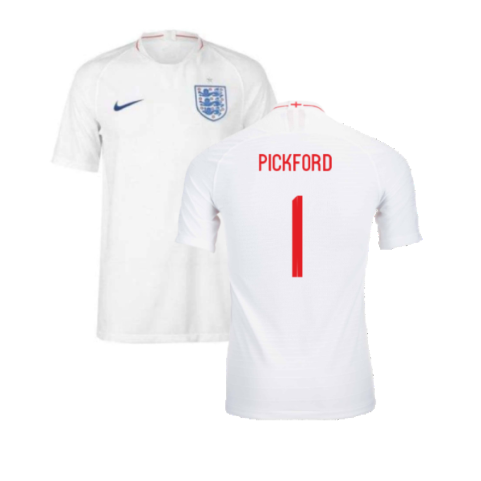 (S) 2018-2019 England Authentic Home Shirt (Pickford 1)