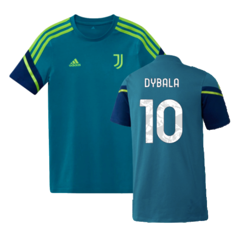 (SB) 2022-2023 Juventus Training Shirt (Active Teal) - Kids (DYBALA 10)