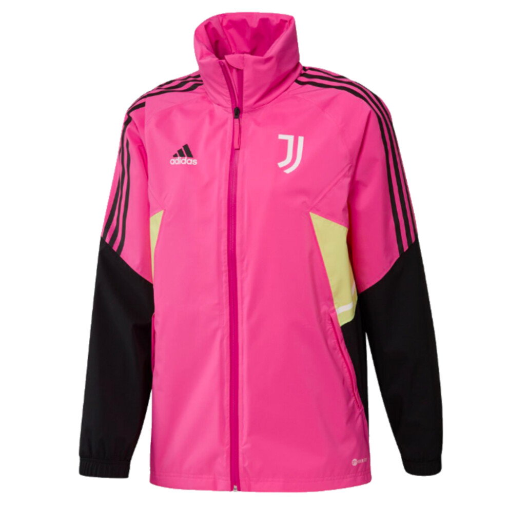 (3XL) 2022-2023 Juventus Rain Jacket (Pink)