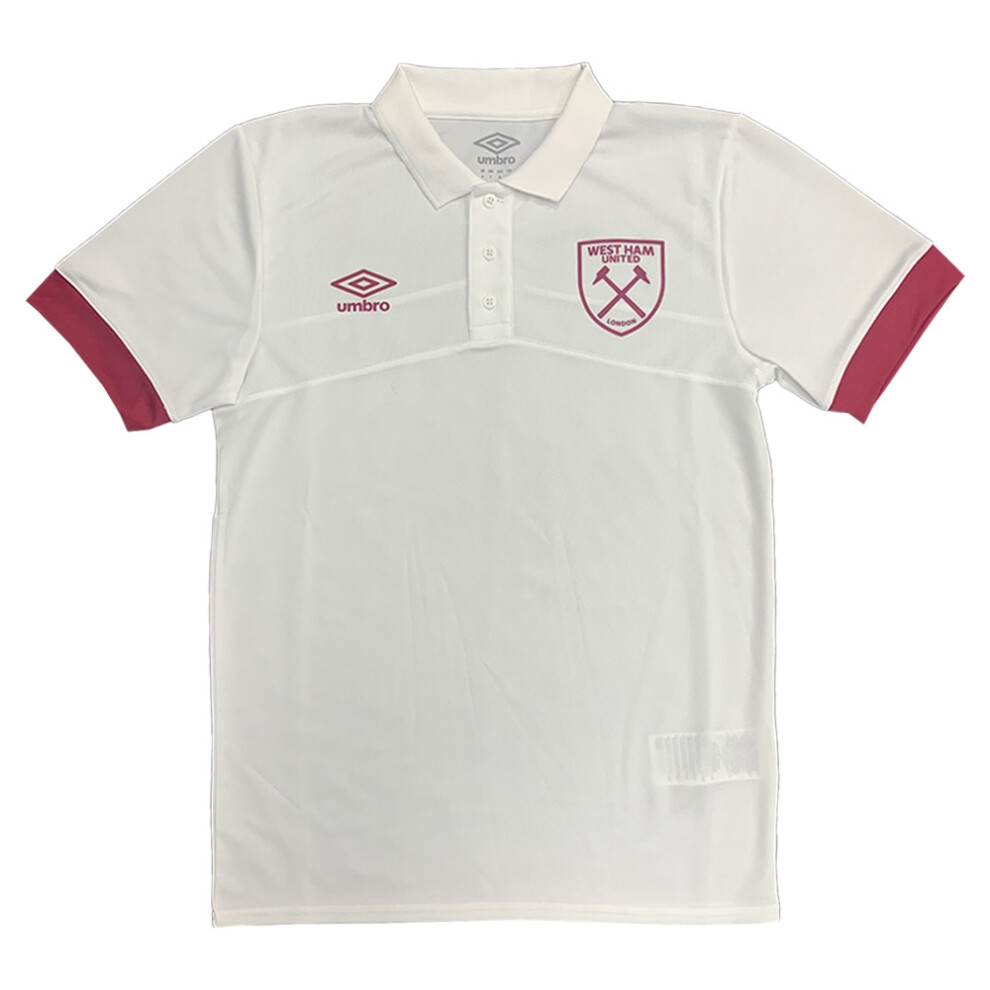 (L) 2022-2023 West Ham Poly Polo (U) - White