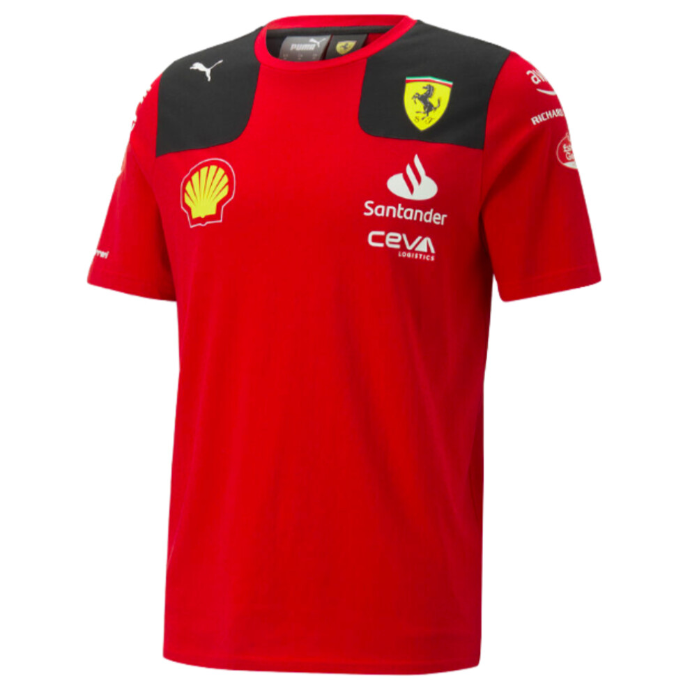 (XXL) 2023 Ferrari Carlos Sainz Driver Tee (Red)