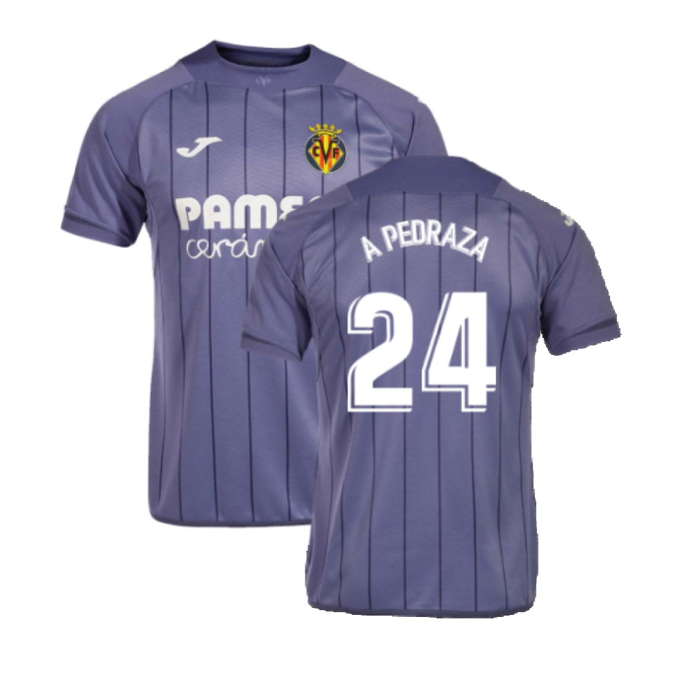 (XL) 2022-2023 Villareal Away Shirt (A PEDRAZA 24)