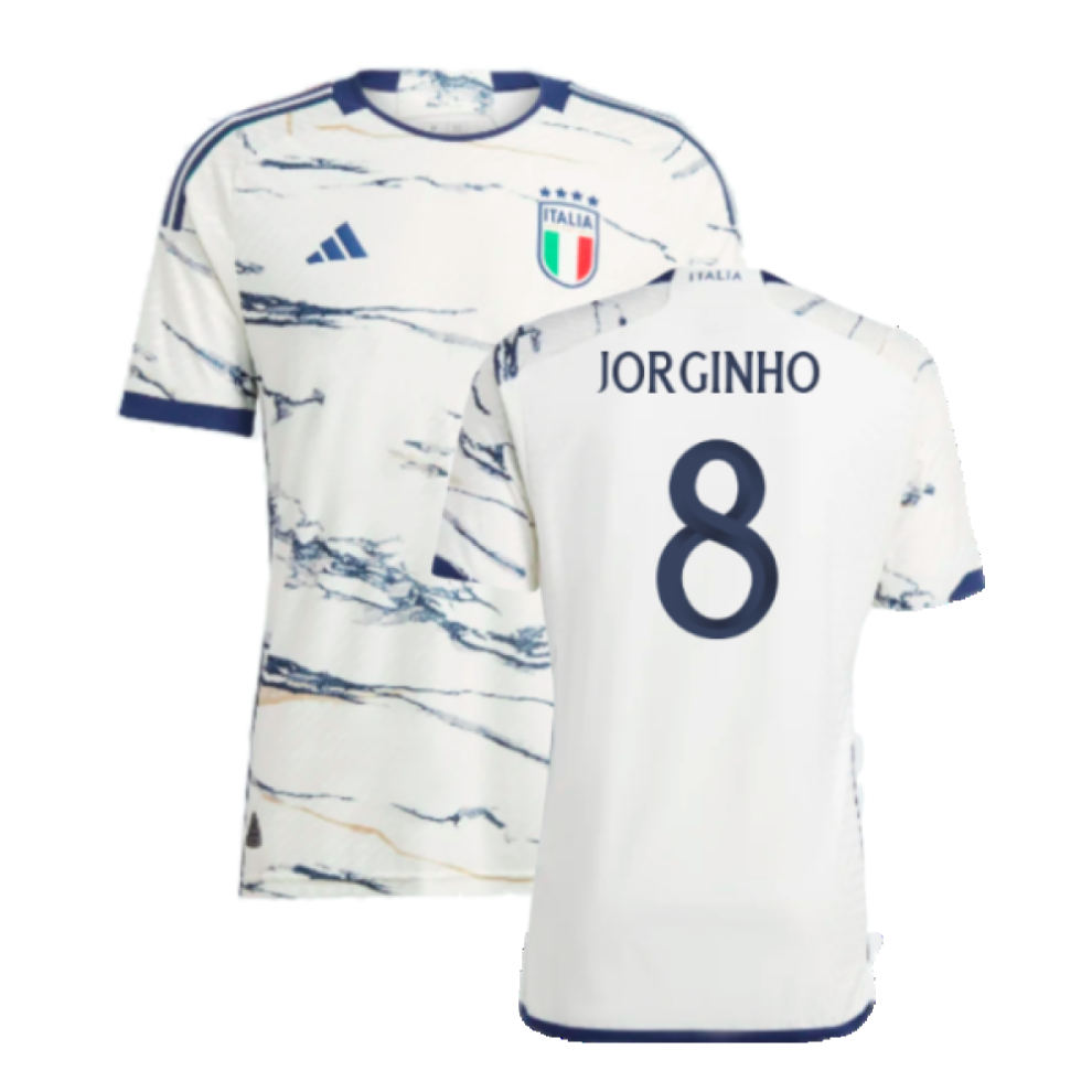 (XXL) 2023-2024 Italy Authentic Away Shirt (JORGINHO 8)