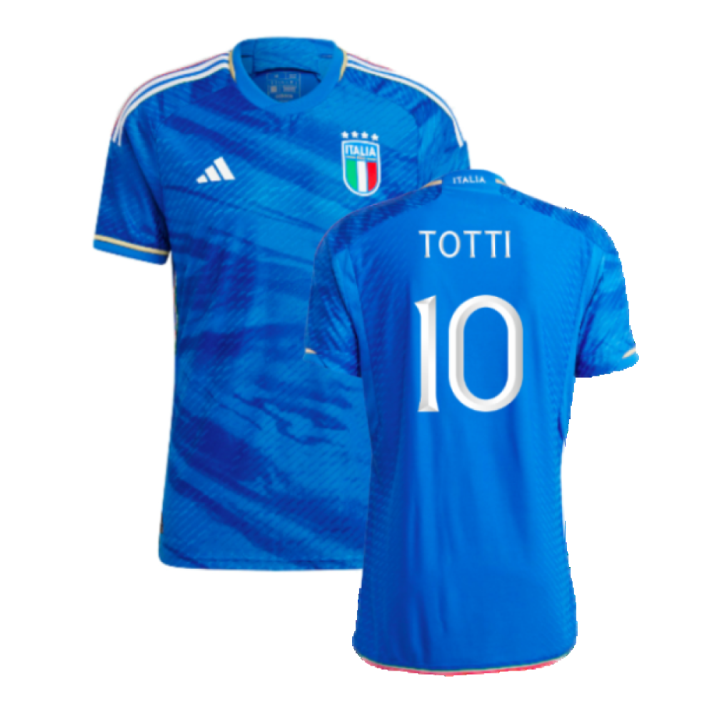 (XL) 2023-2024 Italy Authentic Home Shirt (TOTTI 10)