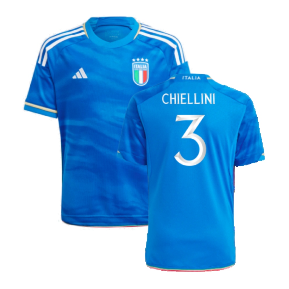 (XXL) 2023-2024 Italy Home Shirt (Kids) (CHIELLINI 3)