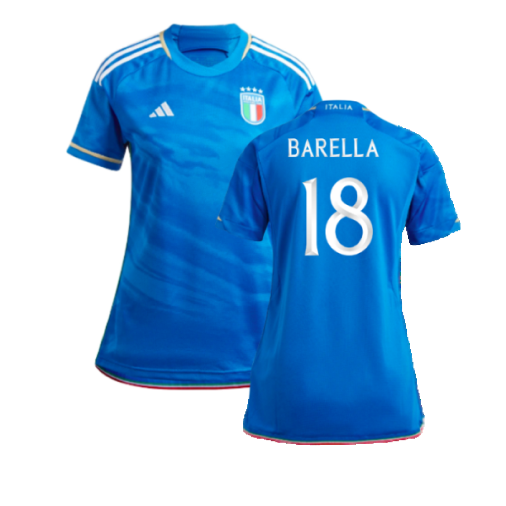 (L) 2023-2024 Italy Home Shirt (Ladies) (BARELLA 18)