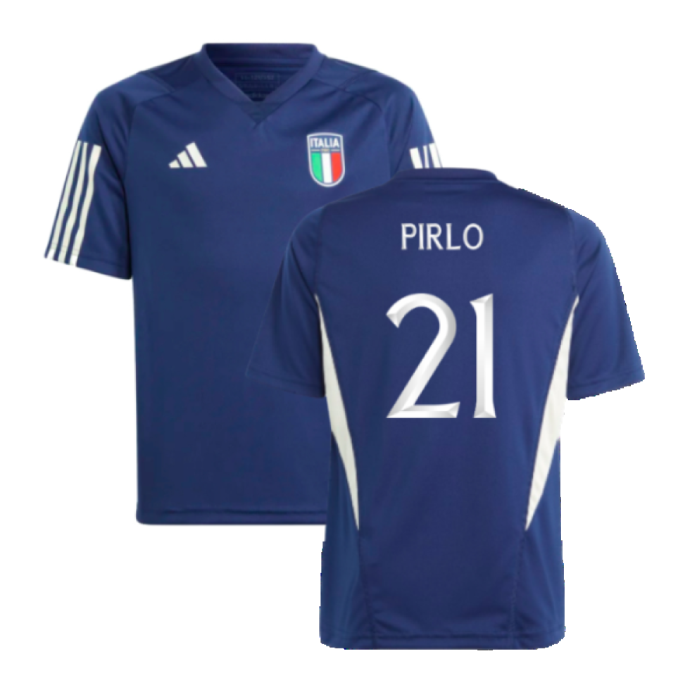 (MB) 2023-2024 Italy Training Jersey (Dark Blue) - Kids (PIRLO 21)