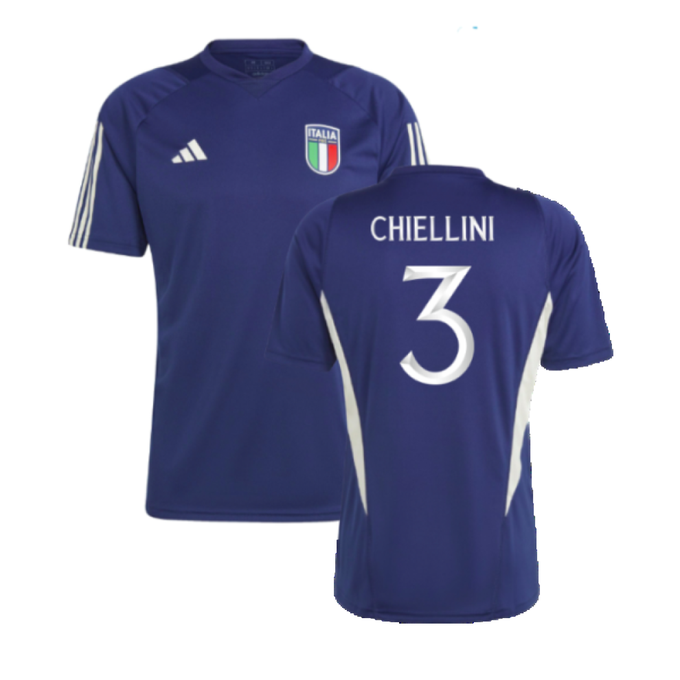 (L) 2023-2024 Italy Training Jersey (Dark Blue) (CHIELLINI 3)