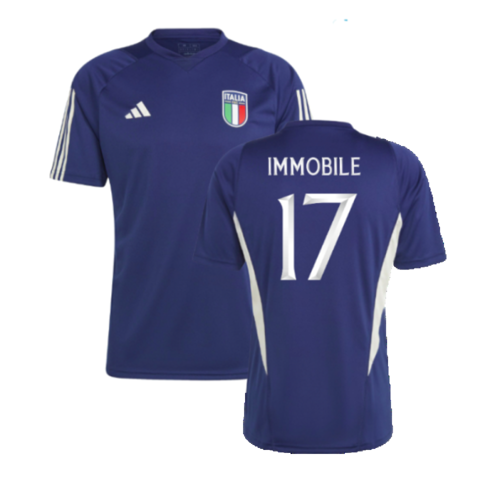 (XXL) 2023-2024 Italy Training Jersey (Dark Blue) (IMMOBILE 17)