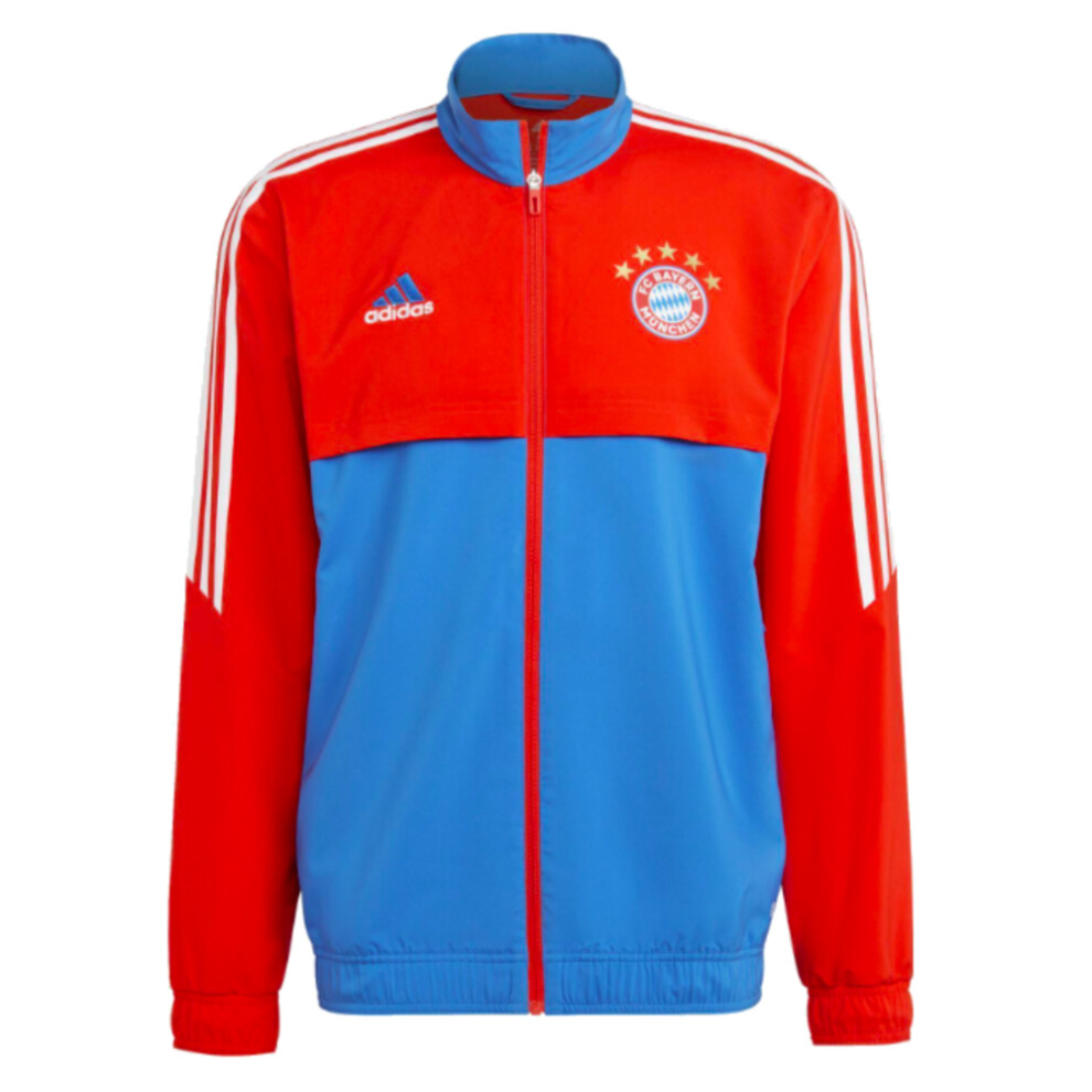 (XXL) 2022-2023 Bayern Munich Presentation Jacket (Red-Blue)