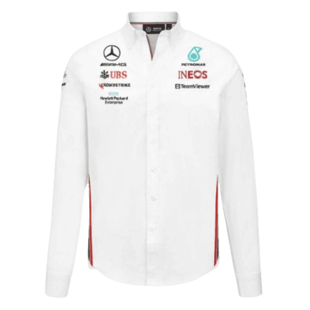 (3XL) 2023 Mercedes-AMG Petronas Team Shirt (White)