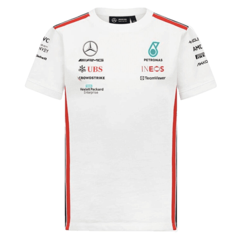 (XLB) 2023 Mercedes Driver Tee (White) - Kids