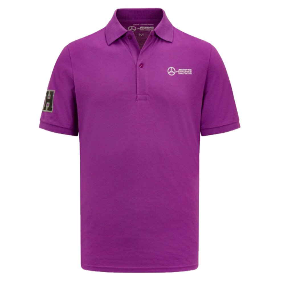 (S) 2023 Mercedes Lewis Hamilton Polo Shirt (Purple)